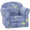 thumbnail image 1 of Qaba Toddler Chair with Luminous Universe Design for 18-36 Months, Blue, 1 of 9