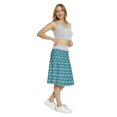 thumbnail image 4 of Women's Ocean Watercolor Seashell Pattern A-line Printed Skirt Casual Wear, 2XL, Turquoise Pale Blue, by Ambesonne, 4 of 6