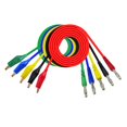 thumbnail image 4 of 10 Piezas 1m 5 Colores 4mm Banana Plug To Alligator Clip Test Sunnimix Pinza de cocodrilo a conector banana, 4 of 8