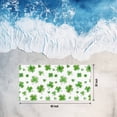thumbnail image 4 of Clovers St. Patrick's Day Beach Towels Blanket Soft&Absorbent Quick Dry Microfiber Green Shamrock Pattern Pool Towels for Swimming ,Yoga, Sports, Gym, Camping,Large 30X60in, White, 4 of 8