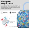 thumbnail image 3 of Womens Pioneer Flower Floral Print Pattern Lunch Box for Work,Insulated Lunch Bag for Women,Loncheras Para Mujer,Leakproof Adult Lunch Bag for Work,Beach,Travel,Picnic,Camping, 3 of 7
