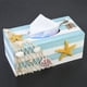 thumbnail image 1 of Caja de pañuelos de madera, caja de pañuelos de madera mediterránea, soporte de almacenamiento de papel con tapa de servilleta de madera, confiable y duradera, 1 of 7