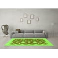 thumbnail image 3 of Ahgly Company Indoor Rectangle Abstract Green Modern Area Rugs, 3' x 5', 3 of 4