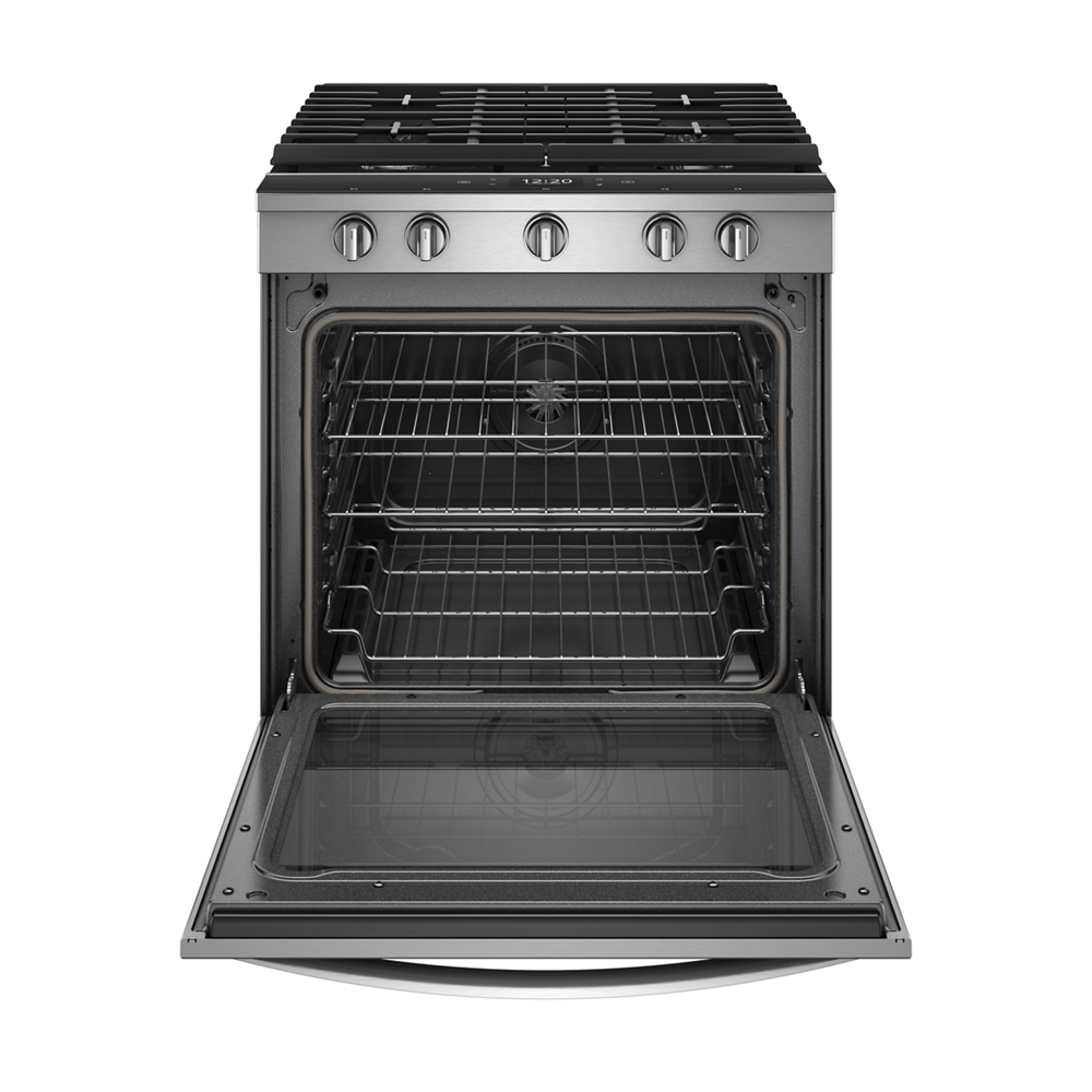 Whirlpool WEG750H0HZ 30 Inch Slide-In Gas Range with Sealed Burners