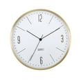thumbnail image 1 of 12 inch Metal Wall Clock Clock Large for Farmhouse School Living Room Gold, 1 of 8