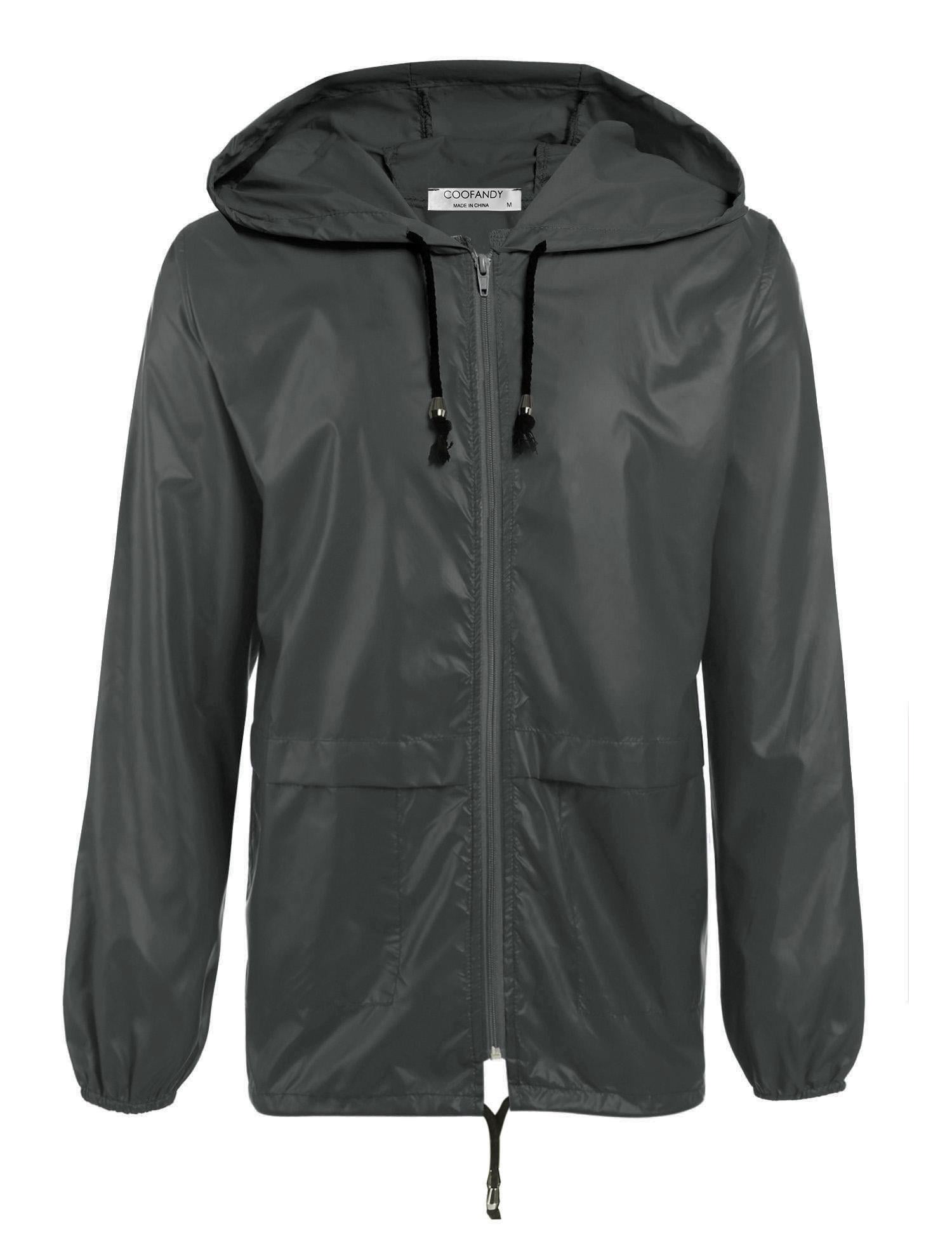 COOFANDY Hunting Rain Gear for Men Waterproof Hooded Raincoat