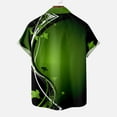 thumbnail image 4 of Midsumdr St. Patrick's Day Shirts for Men Casual Buttons Turndown Collar Shirts with Pocket Short Sleeve Plus Size Comfortable Hawaiian Shirt, 4 of 5