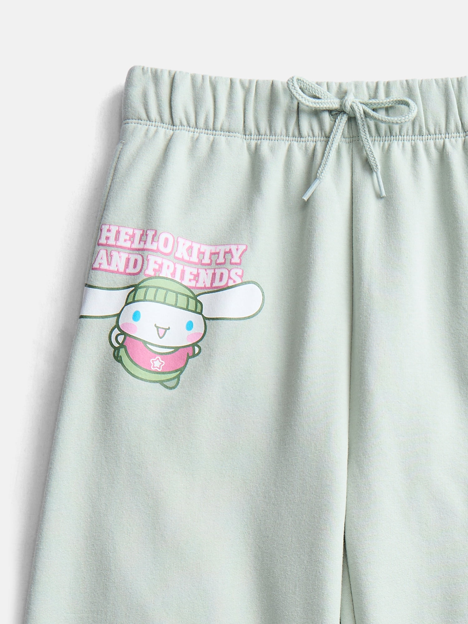 Hello Kitty and Friends Girls Graphic Barrel Fleece Pants, Sizes 4-16