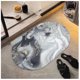 thumbnail image 1 of Alfombra de baño de 60 x 89 cm, de secado rápido y superabsorbente, con base de goma antideslizante, lavable y estética para el lavabo de la ducha y la entrada del baño (azul océano)., 1 of 4