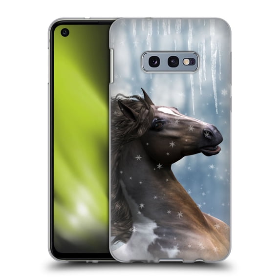 Head Case Designs Officially Licensed Simone Gatterwe Horses In The Snow Soft Gel Case Compatible with Samsung Galaxy S10e
