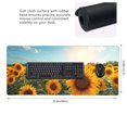thumbnail image 2 of Hirioo Sunlit Sunflower Field for Mouse Pad ,Anti-Slip Base, Durable Stitched Edges, Perfect for Gaming, Office, and Home Use,16x35.5in, 2 of 9