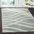 thumbnail image 1 of Safavieh Adirondack Collection ADR125T Modern Wave Distressed Non-Shedding Stain Resistant Living Room Bedroom Area Rug, 6' x 9', Cream / Slate, 1 of 4