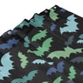 thumbnail image 4 of Shower Curtain, blue green bats cool Waterproof Fabric Plastic Shower Curtain, Drying Fast Bathroom Curtain with 9 Buttonholes, Ruffle Shower Curtain 60x72in, 4 of 8