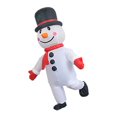 thumbnail image 1 of Disfraz inflable para adultos, disfraz inflable de Navidad, muñeco de nieve blanco a pilas, conjunto inflable para fiesta de cumpleaños, talla única, 1 of 4