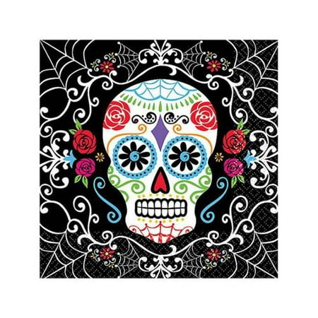 Day of the Dead Beverage Napkins (36 Pack) - Halloween Party Supplies