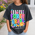 thumbnail image 2 of Back To School Shirt, Custom Grade Name Tee, Fourth Grade Cute Smiley School Outfit, First Day Of School Gift, Classroom Shirt, 2 of 10