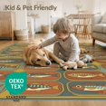 thumbnail image 4 of ODIKA Fish Retro Fishing Canned Motif Rectangular Bathroom Doormat for Master Suite, California King, Under Bed, Foldable Easy Care, 4 of 7