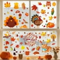 thumbnail image 5 of Self Autumn Window Stickers 6 8 Sheets Maple Leaf Turkey Squirrel Pvc Waterproof Decorative Clings For Windows, 5 of 9