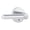 Chrome, variant on Miseno MLK3012XCP Elkton Round Rod Privacy Door Lever Set - Chrome