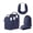 Blue, variant on Compression Packing Cubes for Travel Luggage, 6 Pcs Lightweight Suitcase Storage Organizers with Neck Pillow and Laundry Bag, Black