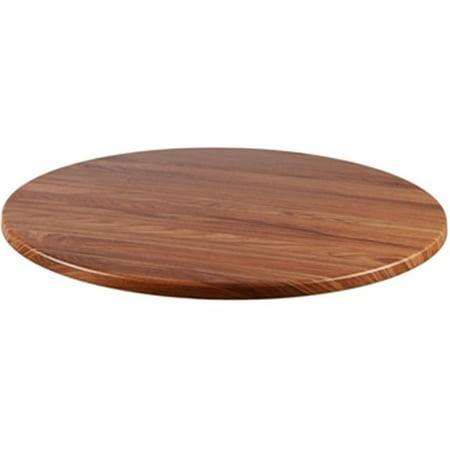 Teakwood Round Top - Source Contract SC-2601-422-TEK 28 in. Duratop Round Table Top, Teak