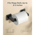thumbnail image 2 of Toilet Paper Holder Wall Mount, Stainless Steel Rustproof Double Post Pivoting Tissue Roll Holder for Bathroom, Commercial Toilet Paper Dispenser, White, 2 of 6