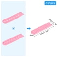 thumbnail image 2 of Unique Bargains 8 Pairs Snapback Strap Cover, 7 Holes Plastic Adjustable Hat Snap Buckle Replacement (Pink), 2 of 7