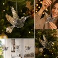 thumbnail image 6 of Steadline Christmas Hanging Pendant,Transparent Acrylic Snowflake Ornament Inlaid Shiny Sequins Built In Hanging Loop,Reusable Crystal Decor For Xmas Tree Window Indoor Holiday Party Layout, 6 of 8