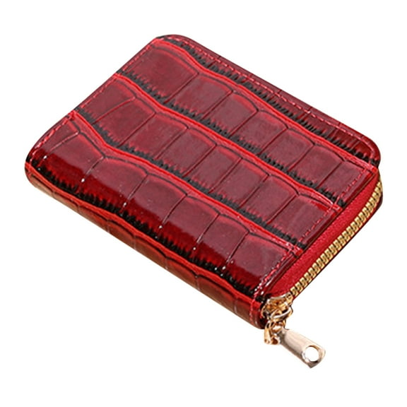 MLINS Credit Card Holder Women Zipper Wallet Card Holder Card Organizer for Outdoor