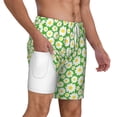 thumbnail image 3 of Goofa Daisies Flowers Printed Men's Swim Trunks Board Shorts Quick Dry Mens Swimming Trunks with Compression Liner,Breathable Fit Hawaii Beach Shorts-Small, 3 of 9