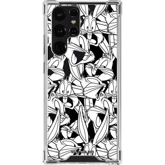 Skinit Cartoons Bugs Bunny Super Sized Pattern Galaxy S22 Ultra Clear Case