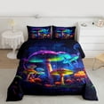 thumbnail image 2 of Castle Fairy Gradient Mushroom Twin Comforter Sets for Children,Magical Plants Bedding Set, 2 of 8