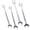 Carbon steel, variant on , SAE Jumbo Combination Wrench Set Extra Large, 4 Piece ,storage bag included plated, ,Carbon Steel ,