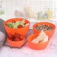 thumbnail image 7 of Stackable Plastic Bowl Set with Airtight Lids | Oval Food Storage Containers for Fridge | BPA-Free Kitchen Organizers, 7 of 7
