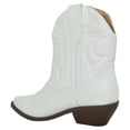 thumbnail image 3 of Soda Women Cowgirl Cowboy Western Stitched Ankle Boots Pointed Toe Short Booties RIGGING-S White 8, 3 of 3