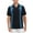 04-Black/Teal, variant on Men's Cuban Guayabera Beach Wedding Short Sleeve Button-Up Casual Dress Shirt (Black/Burgundy, XL)
