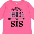 thumbnail image 4 of Inktastic Big Sis Girls New Sister Announcement Girls Long Sleeve Toddler T-Shirt, 4 of 5