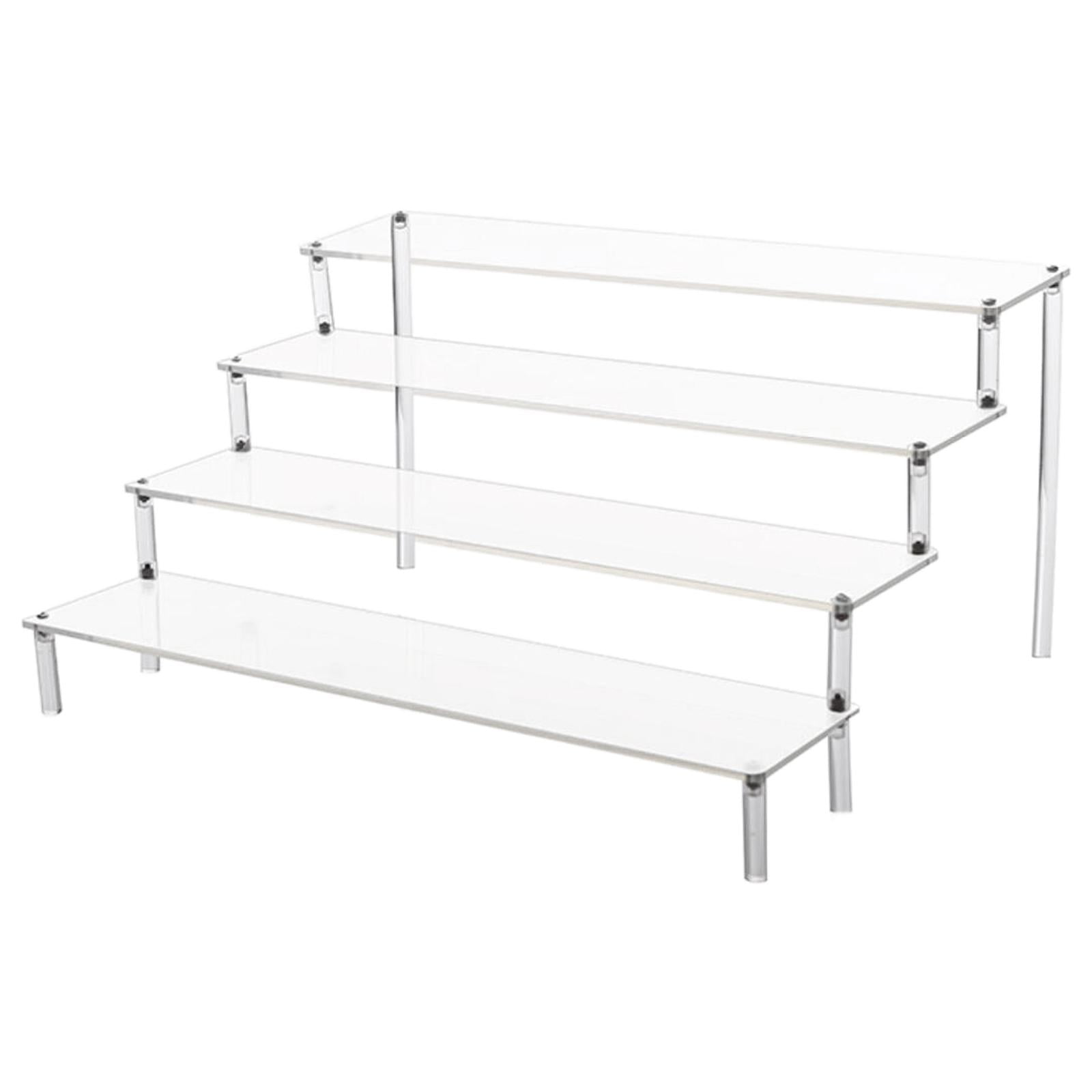 Clear Acrylic Display Stand lder Stand Shelf for Decor 39.5x34.5x20cm