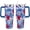 blue flowers, variant on Halloween Tumbler 40 oz Ghost Tumbler Bat Coffee Mugs Pumpkin Leak Proof Cups with Handle and Straw Stainless Steel Insulated Water Bottle for Halloween Decor Gifts for Women (1PCS)