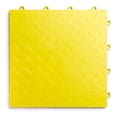 thumbnail image 2 of Big Floors RaceDeck Diamond Plate Design, Durable Interlocking Modular Garage Flooring Tile (48 Pack), Yellow, 2 of 4