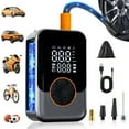 thumbnail image 3 of Portable Wireless Air Compressor Tire Inflator - 4x Fast Cordless, Digital Pressure Gauge, LED Emergency Light, Rechargeable Battery for Car, Motorcycle, Bicycle & Sports Balls, 3 of 11