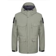 thumbnail image 2 of Little Donkey Andy Men's Waterproof Work Rain Jacket 12 Pockets Lightweight Outdoor Hiking Windbreaker Rain Coat Size L, 2 of 5