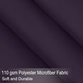 thumbnail image 4 of PiccoCasa Brushed Polyester Microfiber Fabric Bed Sheets Bedding Set 4-Piece, Dark Purple King, 4 of 8