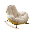 thumbnail image 4 of Mecedora Tapizada Soledad Reclinable Acolchada Amarillo 90 cm x 90 cm x 68 cm, 4 of 10