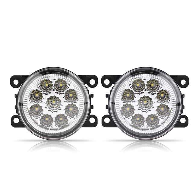 9 LED Car Round Front Fog Lamp DRL Daytime Running Light For Ford Focus White
