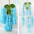 Eguiwyn Artificial Flower 12 Pieces (Each 45inch) Wisteria Artificial
