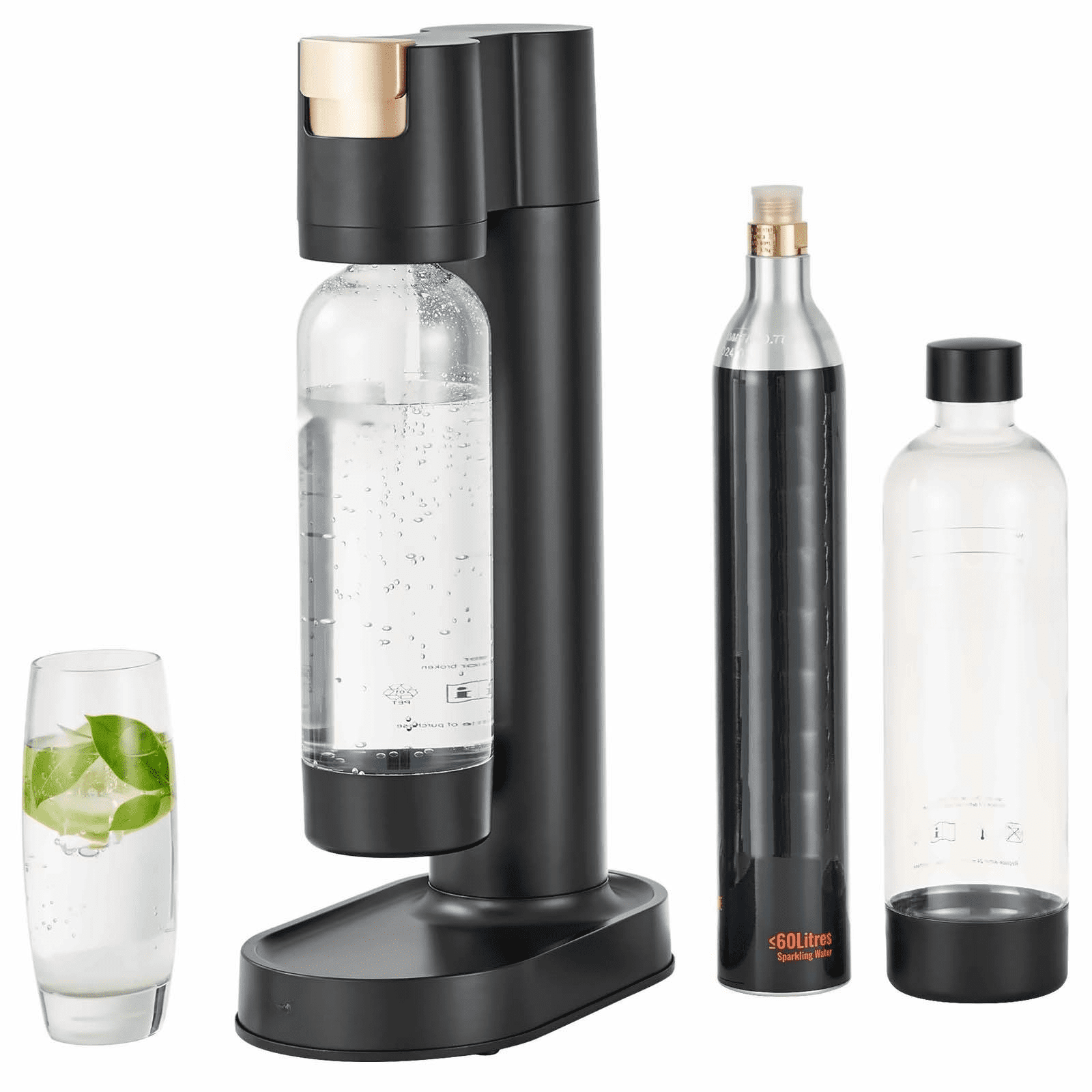 SodaStream Gaia Sparkling Water Maker, White, Includes CO2
