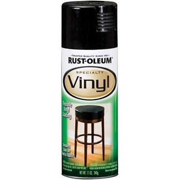 Rust-Oleum 1909830 Vinyl Spray Paint, 11 oz, Black