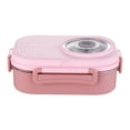 thumbnail image 3 of Bento en Acier Inoxydable avec Compartiments pour Préparation de Repas Organisation de Cuisine et Usage Extérieur Conteneur de Stockage Alimentaire en Acier Inoxydable Durable, 3 of 3