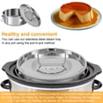 thumbnail image 4 of Flan Mold Set with Steamer Rack and Silicone Mat Stainless Steel Flan Pan Mold with Lid 1.5QT Capacity Flan Baking Mold  Cake Baking Flan Maker Cheesecake Pans for Chocolate Cake, 4 of 11